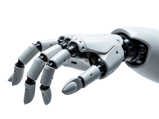 A close-up shot of a robot's mechanical hand