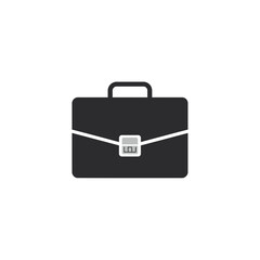Professional Black Briefcase Icon for Business, Office, and Travel Accessories