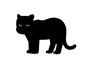 Obraz premium Gambar ilustrasi seekor Macan tutul dewasa