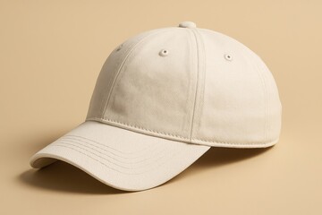 Fototapeta premium Baseball cap mockup on neutral background