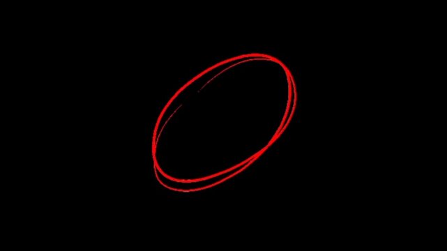 Focus on the target with this dynamic red hand-drawn circle and arrow animation, perfect for highlighting key details in your edits.
