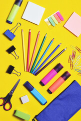 School supplies, various full color accessories.