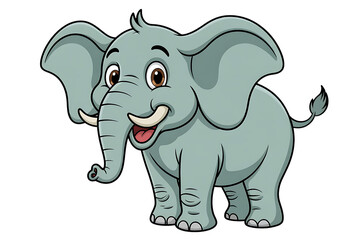 Fototapeta premium Cartoon elephant illustration