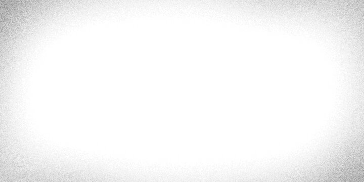 Abstract oval vignette with soft halftone dots, stipple shading, grainy gradient fade toward center. Subtle gritty texture surface, minimal monochrome composition, vector illustration