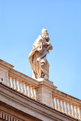 Obraz premium Plaza de San Pedro en el Vaticano, Roma, Italia