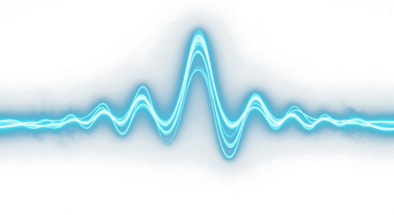 Vibrant blue waveform pattern with dynamic glowing lines – Best for graphic design, web banners, social media posts, marketing, presentations, and creative projects