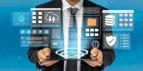 Obraz premium Digital file management system improves collaboration, enhances workflow, and supports secure cloud storage Parse