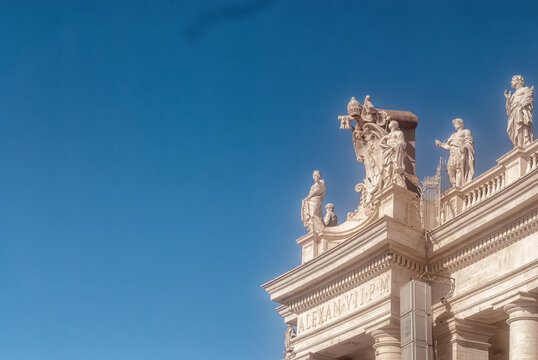 Plaza de San Pedro en el Vaticano, Roma, Italia