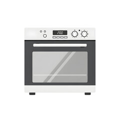 Obraz premium Modern Electric Oven with Digital Display isolated on transparent background