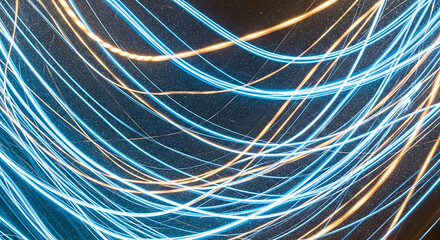 Light trails in motion captured in a stunning abstract image