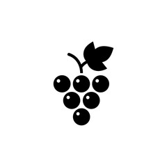 Grape icon logo flat vector design