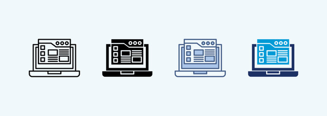 Fototapeta premium user interface multiple style icon collection