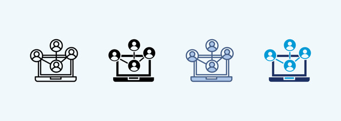 webinar multiple style icon collection