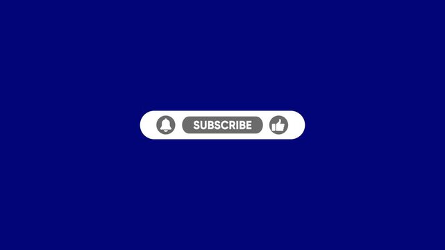 Subscribe button with bell and thumbs up on blue background for youtube social media subscription bell thumbs up youtube