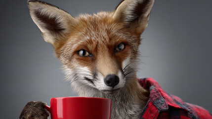 Obraz premium Winter storm 2026 brings snow to cities where residents stay indoors with hot drinks during snowmageddon