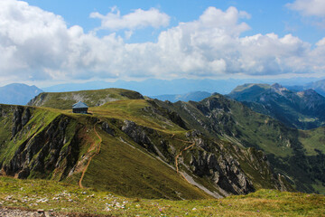 Beautiful overview of the Austrian mountain Reichenstein