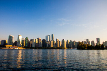 Beautiful skyline of Vancouver downtown
