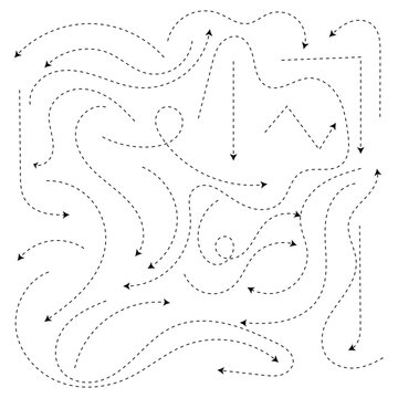 Navigating complex paths and directions with arrows