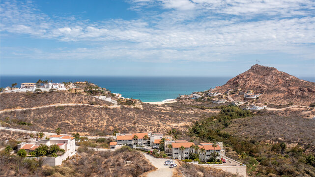 Aerial View of Rancho Cerro Colorado Residential Area in Los Cabos