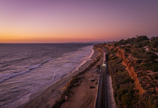 Pacific Coaster Train in Del Mar, California