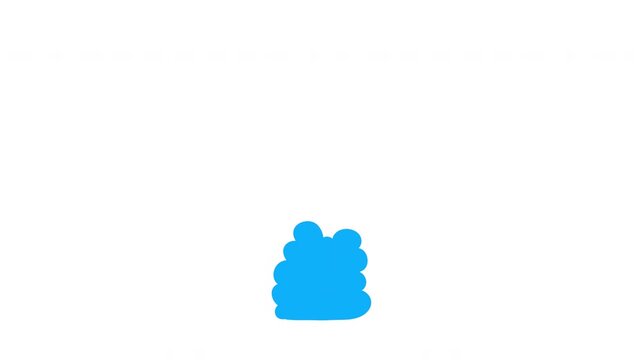 2d animation fx cartoon smoke from explosion, vapour, mist or cloud in flat doodle style. Set motion element puff, mist, fog for game in color and monochrome version.