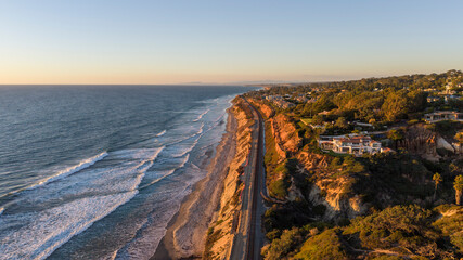 Sandstone cliffs near Del Mar, California, drone photo © mdurson