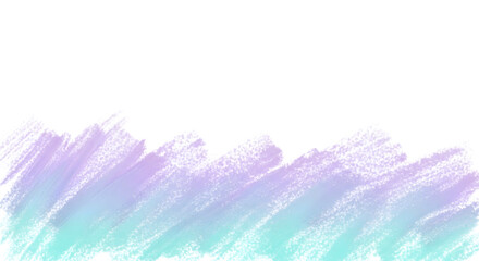 Pastel brush strokes isolated on transparent background create a soft, dreamy effect
