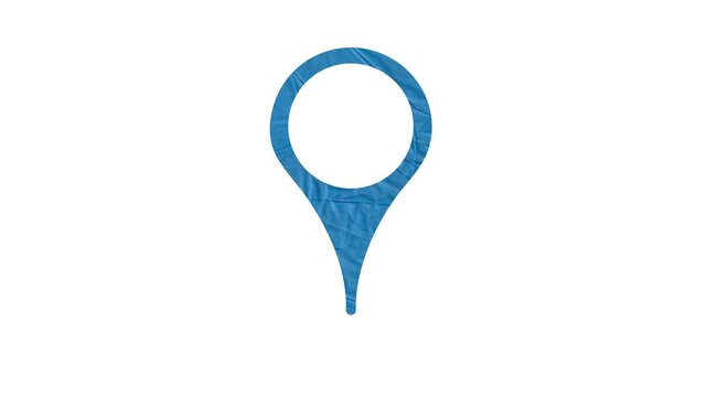 Blue Map Pin Vector &ndash; Location Marker Icon for Navigation and Maps