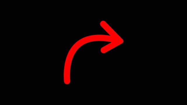 Clean, flat, design, red, directional, arrow, motion, graphic, ideal, for, social, media, marketing, user, interface, elements, and, creative, video, navigation, cues.
