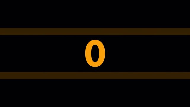 5 seconds countdown timer animation, 5 to 0 reaction test, game and speed challenge timer