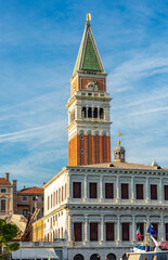 St. Mark's Campanile tower on San Marco square in Venice, Italy