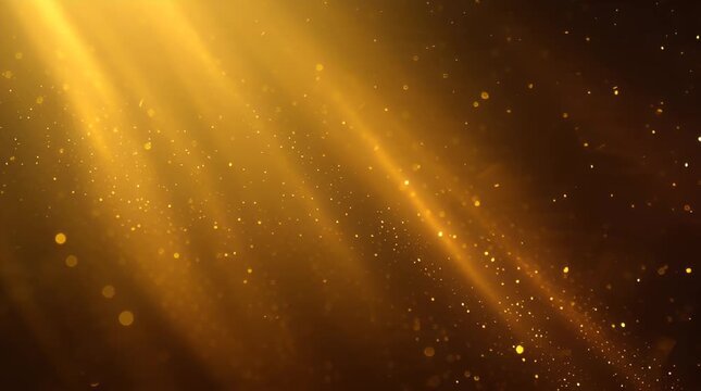 4k light leak real in camera effect gold yellow Abstract dark gold gradient background transition.