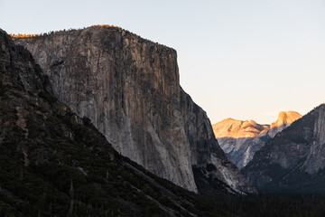 Yosemite Tunnel View at sunset