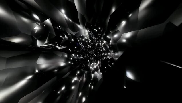 Seamless loop 4K abstract animation featuring dark cubic wave patterns flowing smoothly continuous motion designed futuristic backgrounds modern presentations digital visual 