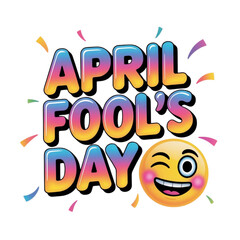 Celebrating april fool's day Vector, illustration