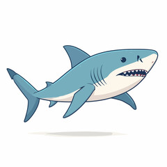 Obraz premium Shark In Sea Design Very Creepy