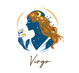 The illustration - zodiac sign in the modern style.