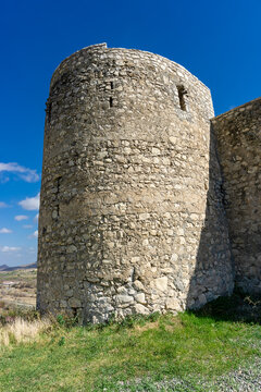 Medieval Askeran Frotress, built in 1751, located in the Askeran village of Azerbaijan as seen on October 2025.