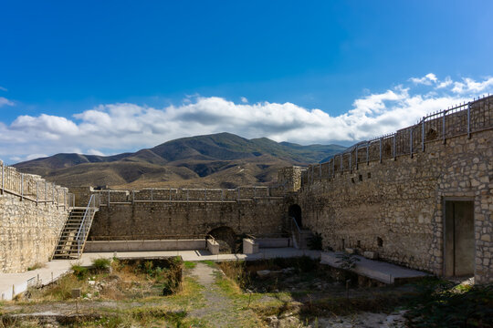 Medieval Askeran Frotress, built in 1751, located in the Askeran village of Azerbaijan as seen on October 2025.
