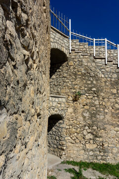 Medieval Askeran Frotress, built in 1751, located in the Askeran village of Azerbaijan as seen on October 2025.
