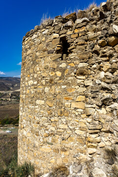 Medieval Askeran Frotress, built in 1751, located in the Askeran village of Azerbaijan as seen on October 2025.