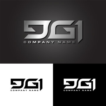 initial letter DGI monogram logo modern