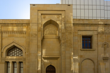 Obraz premium One of the many buildings in Baku city, the capital of Azerbaijan - pertaining to the Shirvansha's era.
