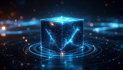 This concept represents cutting-edge technology, big data, artificial intelligence (AI), blockchain, quantum computing, or the digital future. t