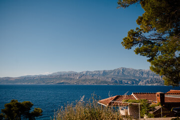 Naklejka premium Dalmatian Coast Villa View