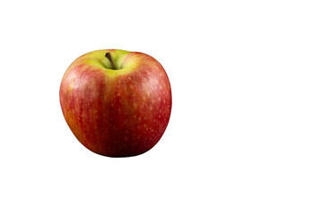 red apple on transparent background