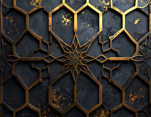 Seamless pattern of geometric Islamic arabesque