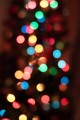 Obraz premium christmas lights background