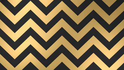 Black Gold Chevron Geometric Pattern