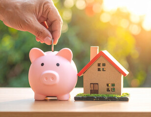 Saving for home ownership concept
